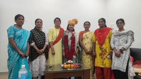 Special Honor To Sanghmitra Gaikwad On The Auspicious Occasion Of Gudi Padwa And Veershaiv Kaikya Maharaj Jayanti