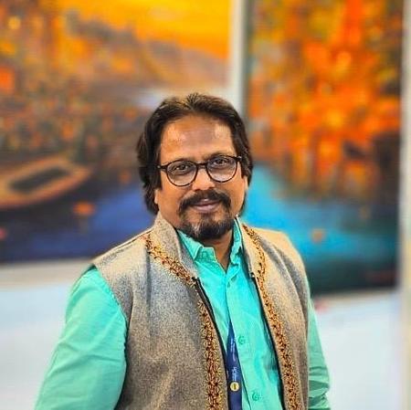 “Sacred India” 17th Solo Show Of Paintings By Renowned Artist Paramesh Paul At Nehru Centre Art Gallery