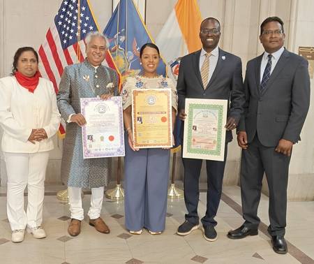 New York State Honours Global Peace Leader His Eminence Prof. Sir Dr. Madhu Krishan With Multiple Prestigious Civic Recognitions